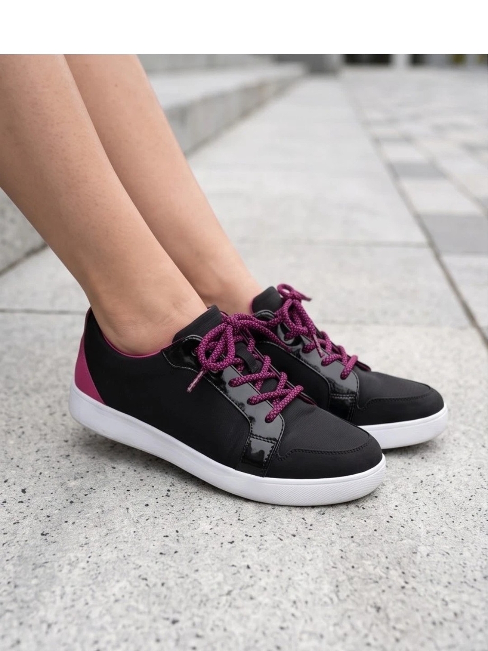 Fitflop Womens Glace Water Resistant Lace Up Sneaker Shoes sz 11